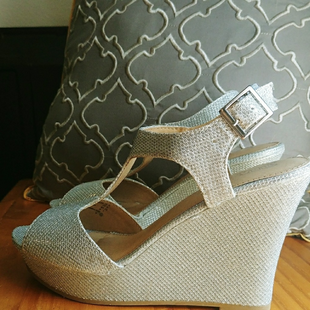 Silver shoes